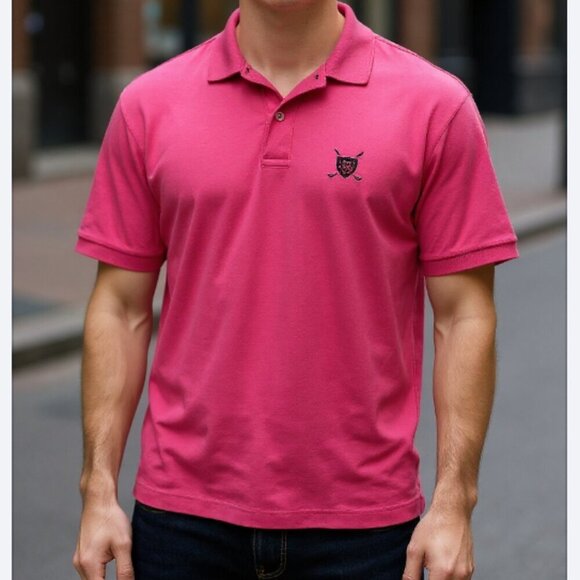 Ralph Lauren Other - Ralph Lauren Vintage 90's Polo Shirt Pink Men's Size Medium Golf Crest SS